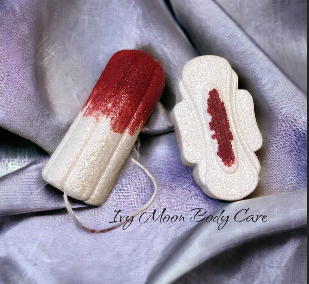 Tampon or Pad Bath Bomb