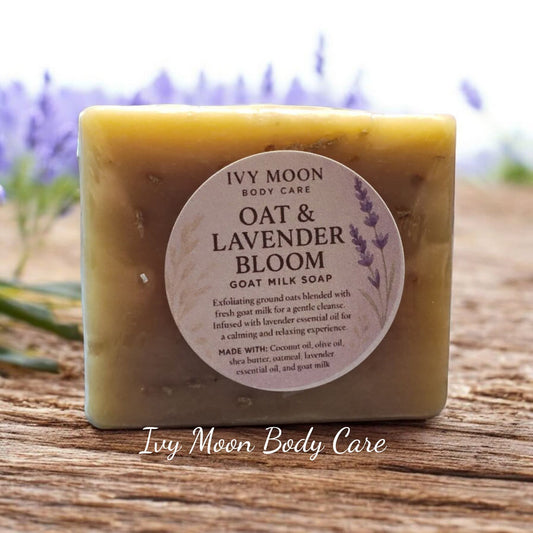 Oat & Lavender Bloom goat milk soap