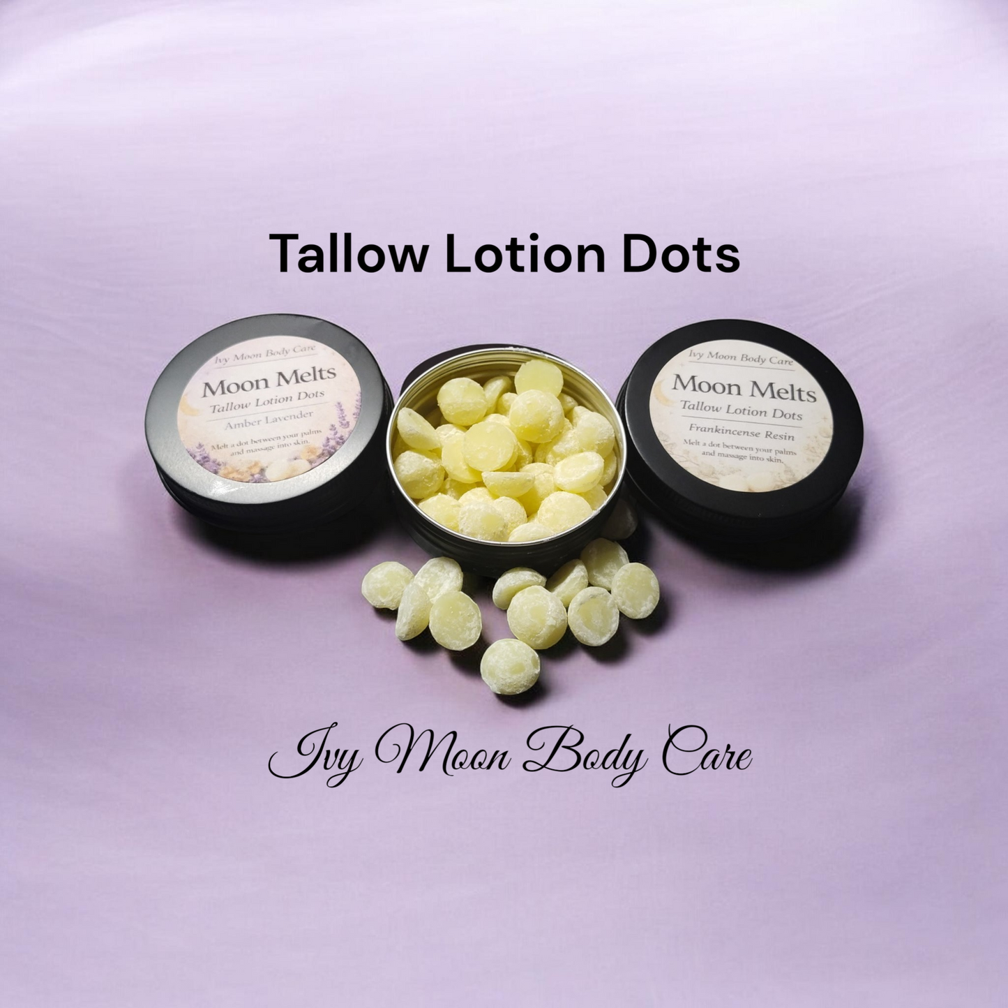 Tallow Lotion Dots – Moon Melts