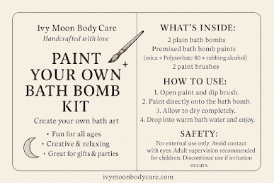 Paint Your Own Bath Bomb Kit